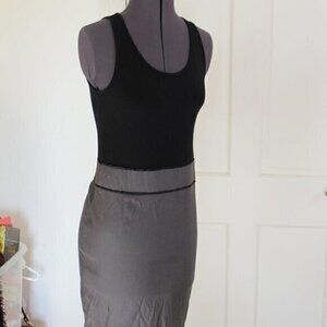 THEME dress simple black dress Small